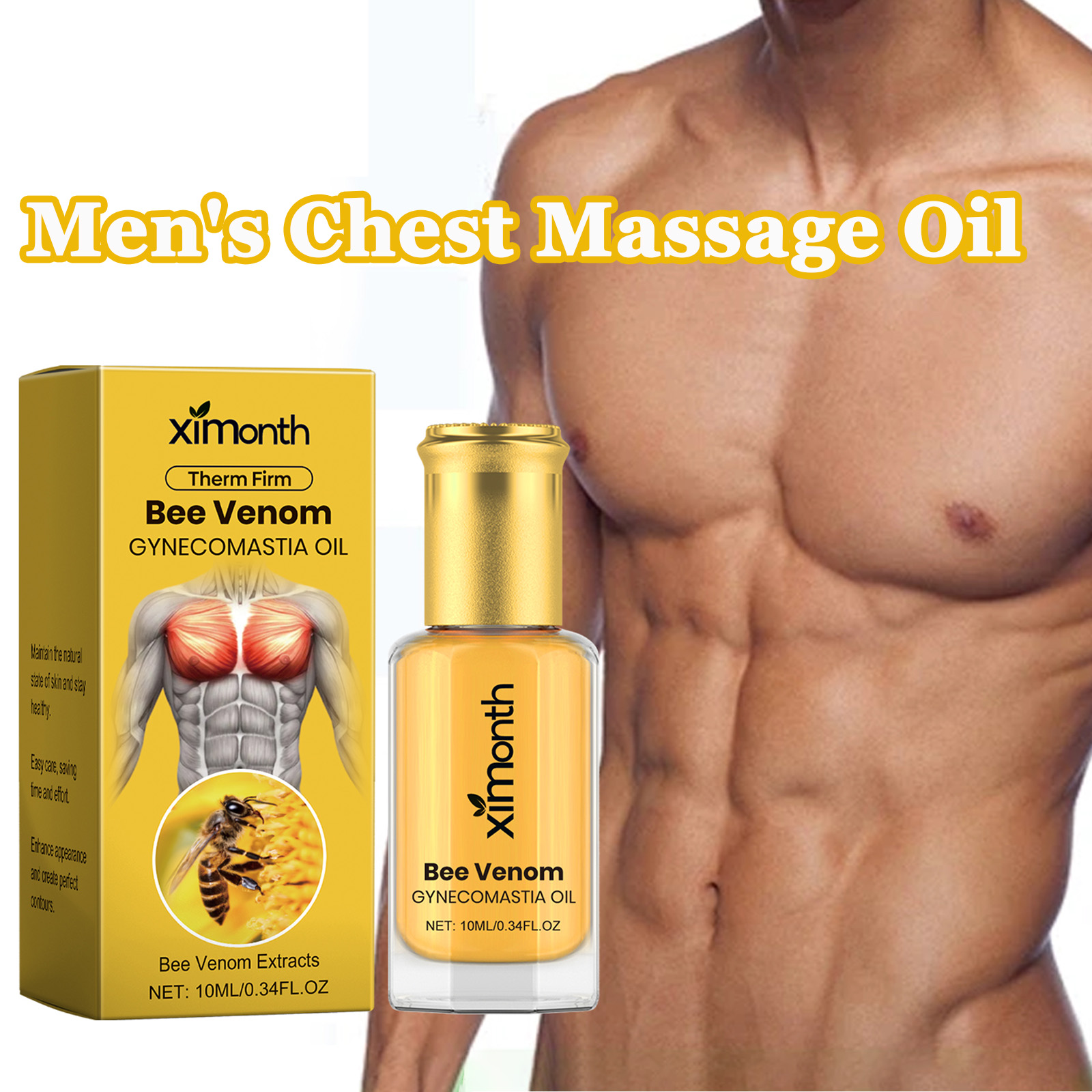 Fragrance Oil 10Ml - Bee Venom Men's Chest Massage Oil
