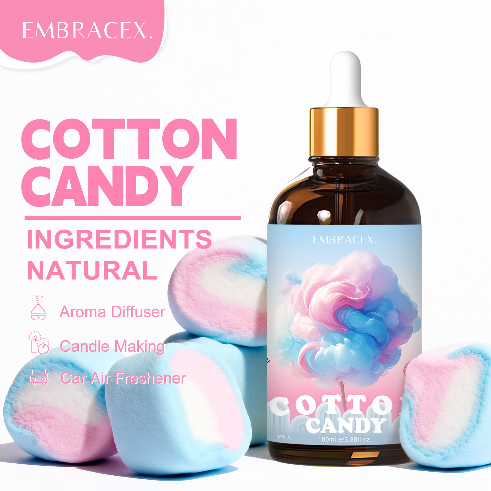 100ml Cotton Candy Essential O - Candle Supplies Free Shipping recensione e prezzo