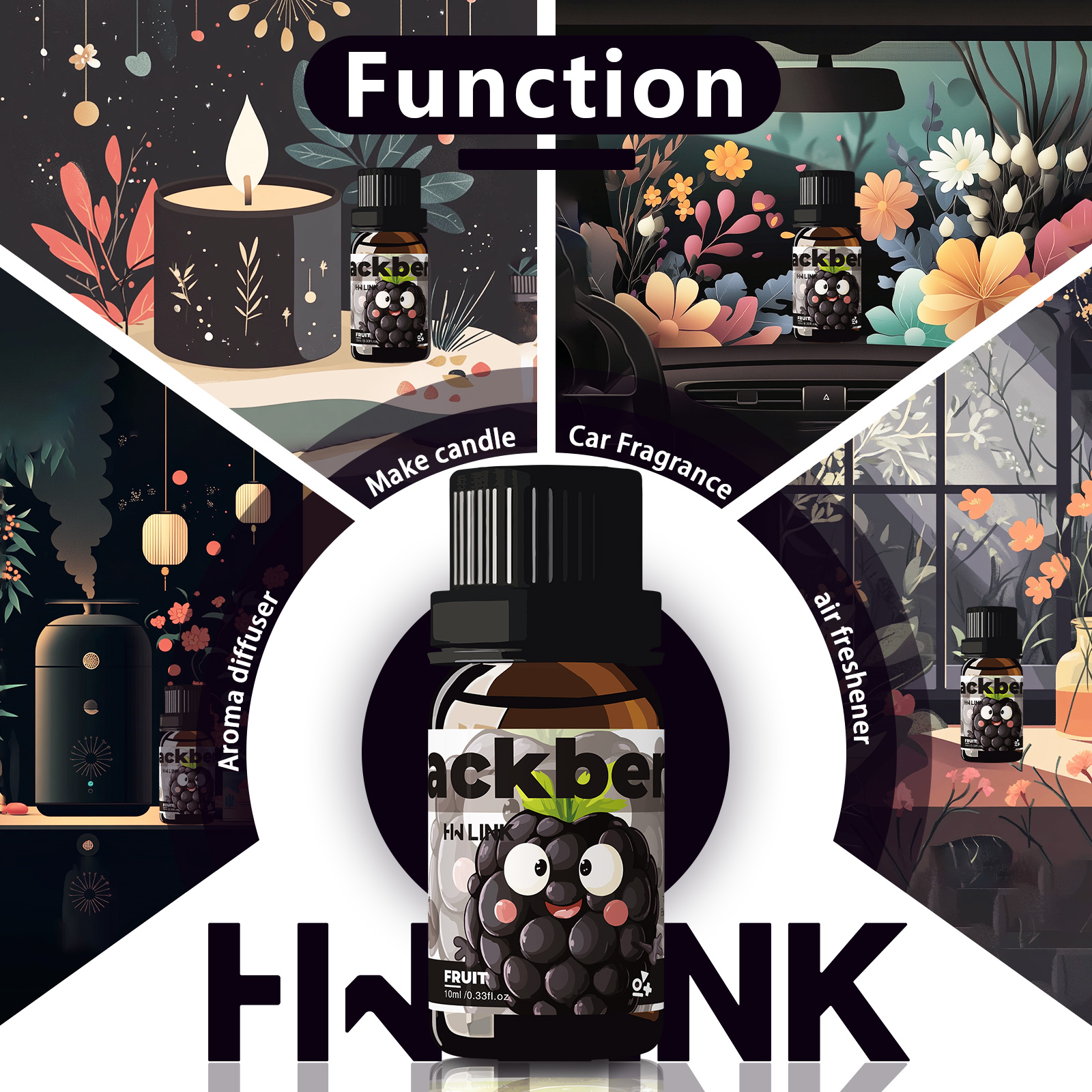 Blackberry Essential Oil Black - Fragrance Oil 10Ml recensione e prezzo
