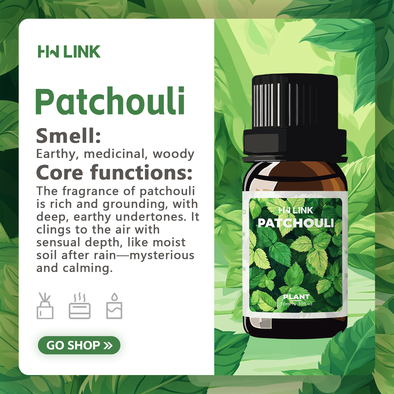 10ml Patchouli Essential Oils  - Fragrance Oil 10Ml recensione e prezzo
