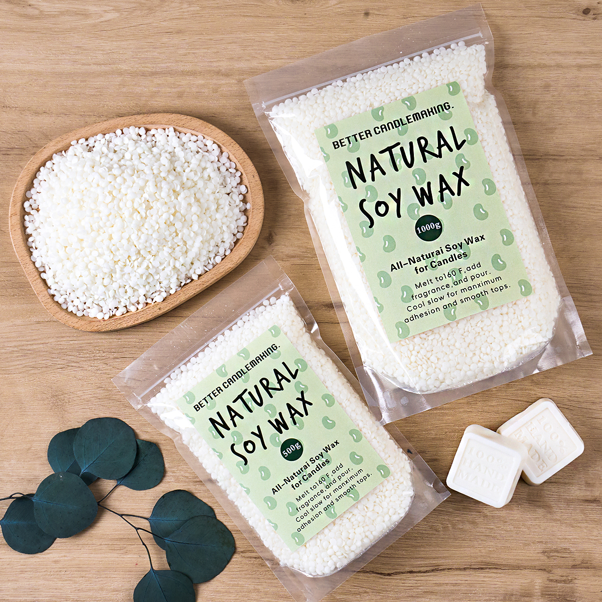 500g/1000g Natural Soy Wax DIY - Candle Making Supplies Usa recensione e prezzo