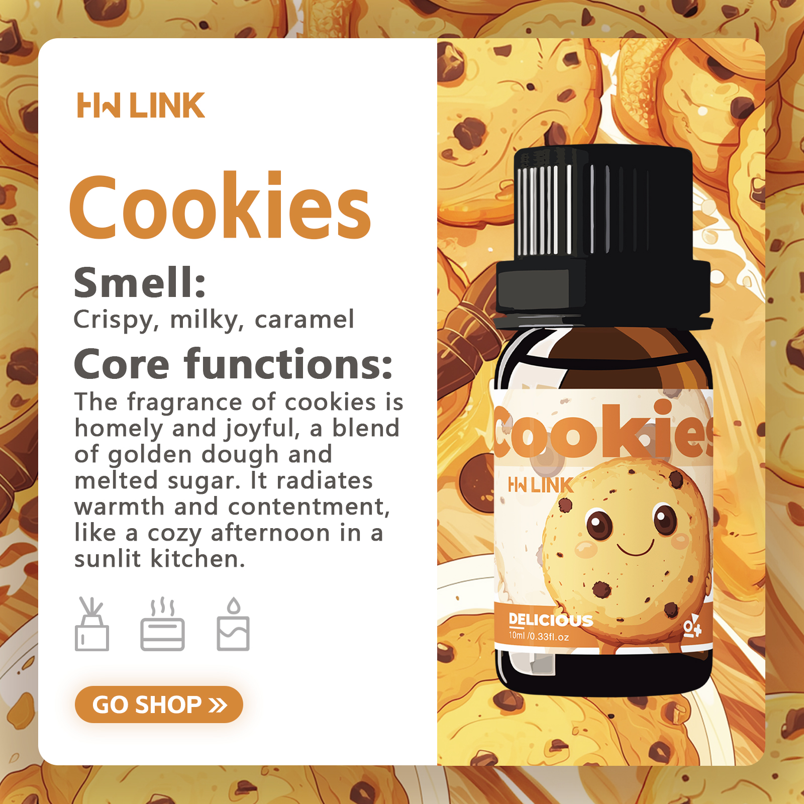 10ml Cookies Essential Oils Pe - Fragrance Oil 10Ml recensione e prezzo
