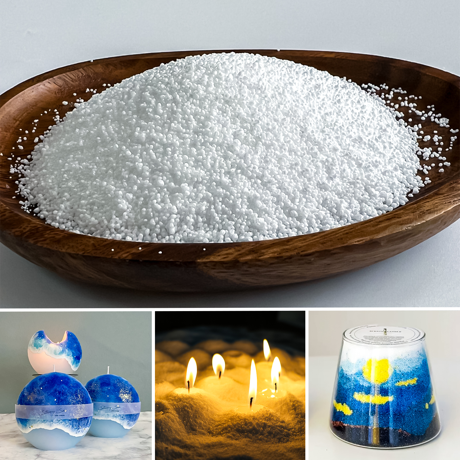 500g-1kg Sand Wax Ice Flower W - Candle Making Supplies Usa recensione e prezzo