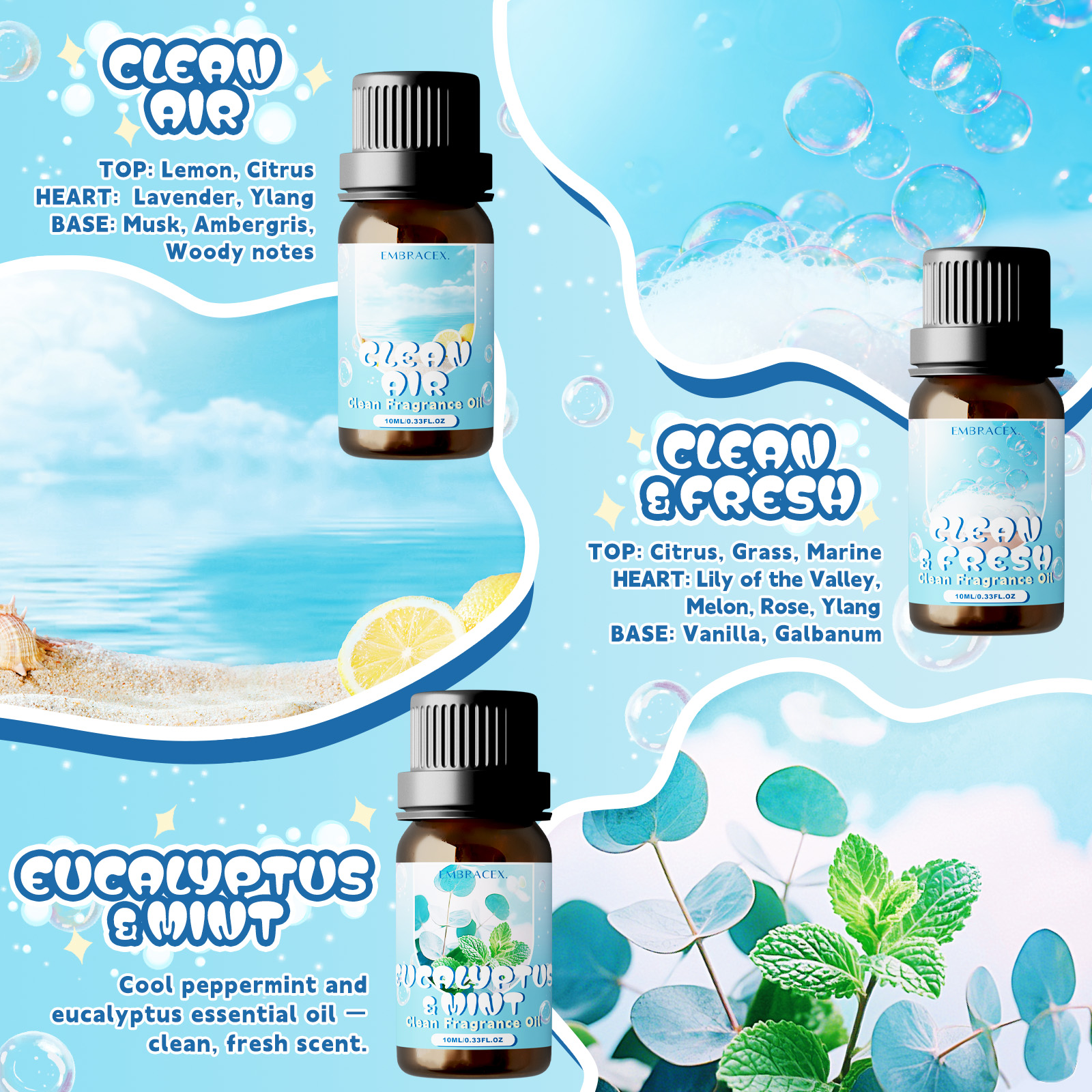 10ml Clean Air Essential Oil L - Fragrance Oil 10Ml recensione e prezzo