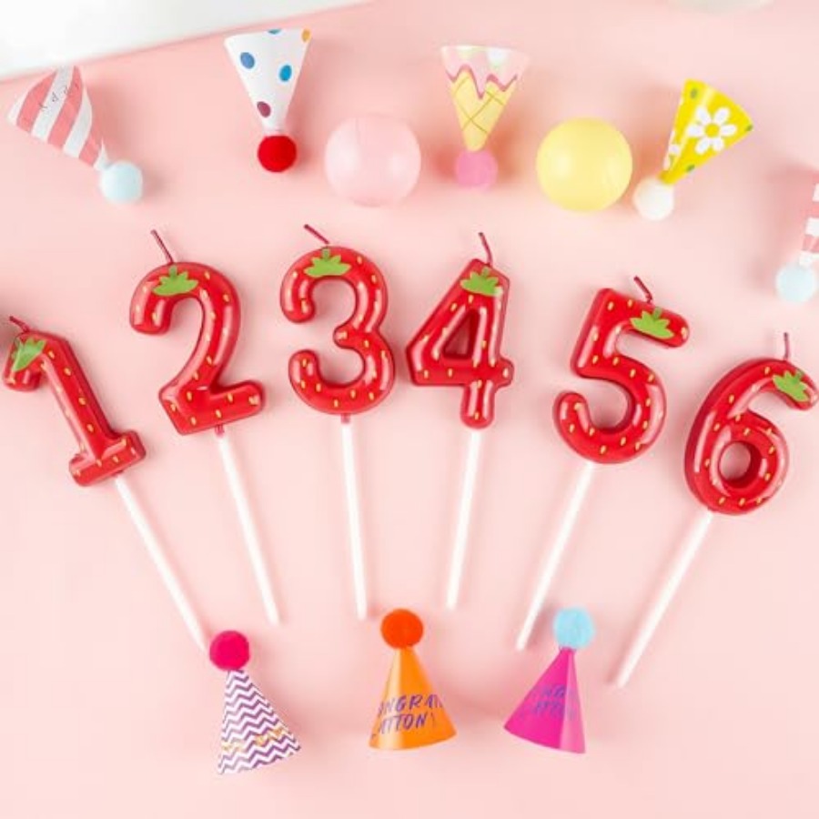 th Birthday Strawberry Candle, - Candle Supplies Free Shipping recensione e prezzo