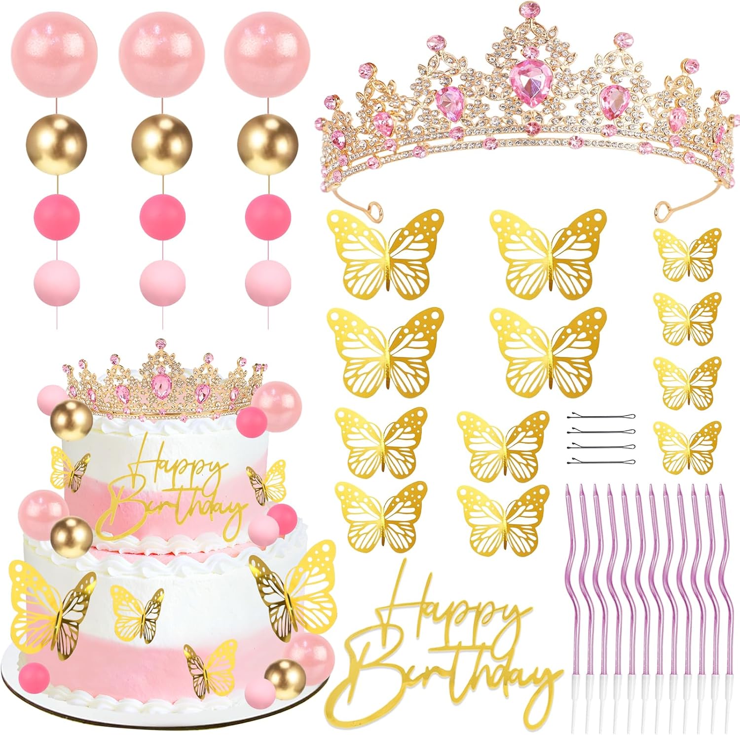 Crown Cake Topper, Corona Para - Candle. Queen recensione e prezzo