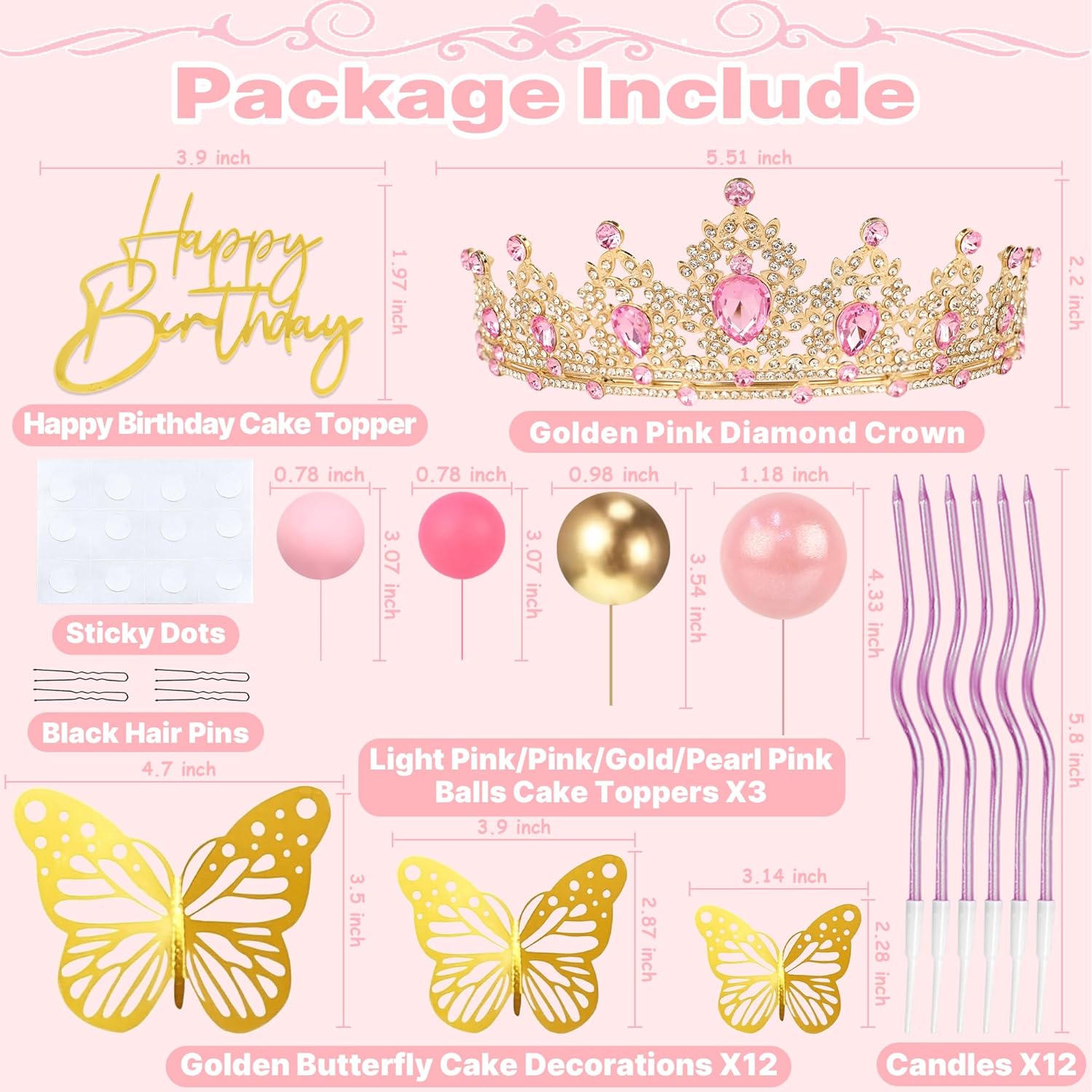Crown Cake Topper, Corona Para - Candle. Queen recensione e prezzo