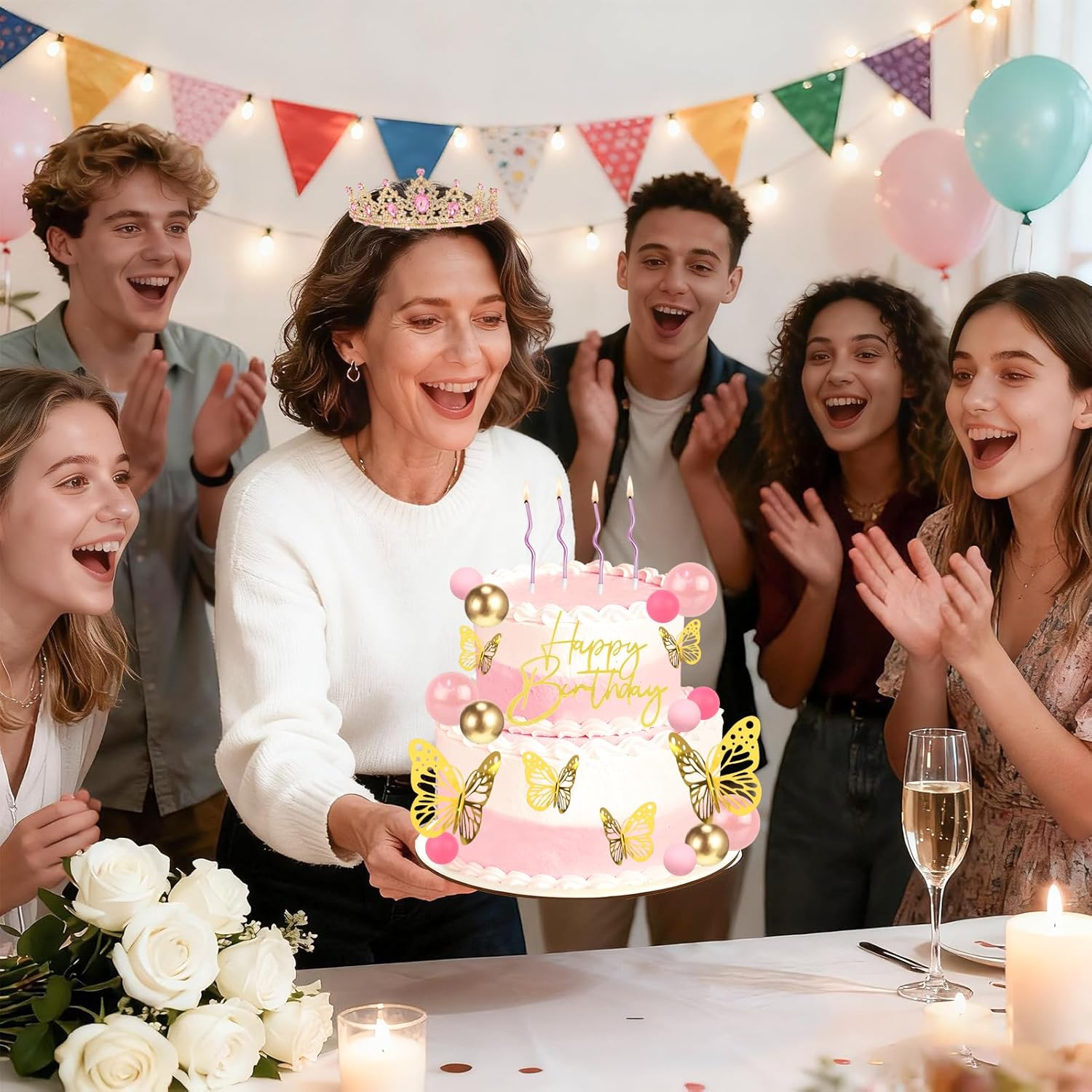 Crown Cake Topper, Corona Para - Candle. Queen recensione e prezzo