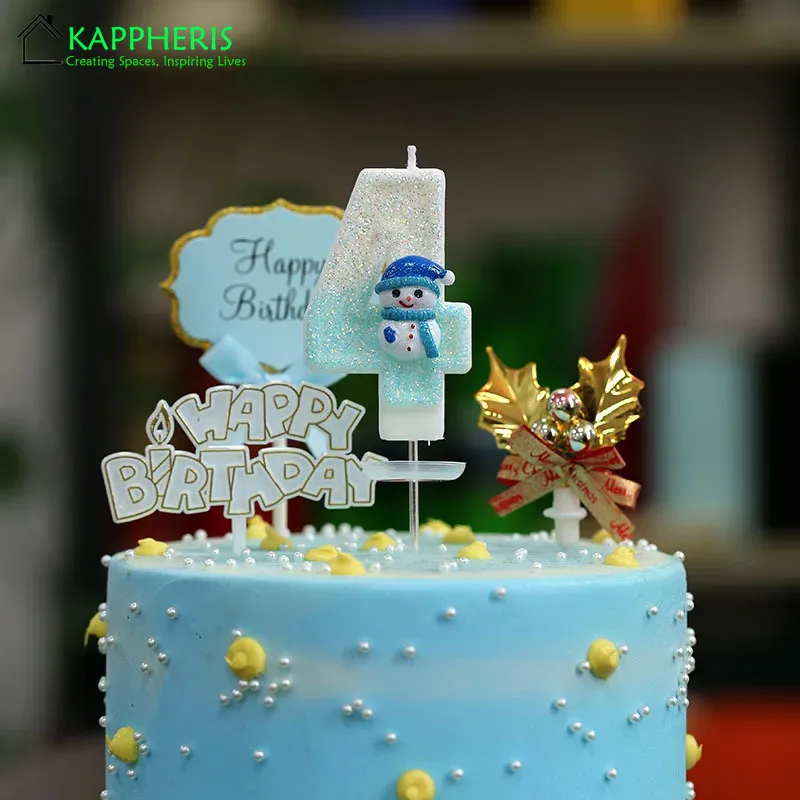 Snowman Birthday Candle for Ca - Candle. Queen recensione e prezzo
