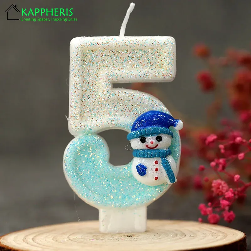 Snowman Birthday Candle for Ca - Candle. Queen recensione e prezzo