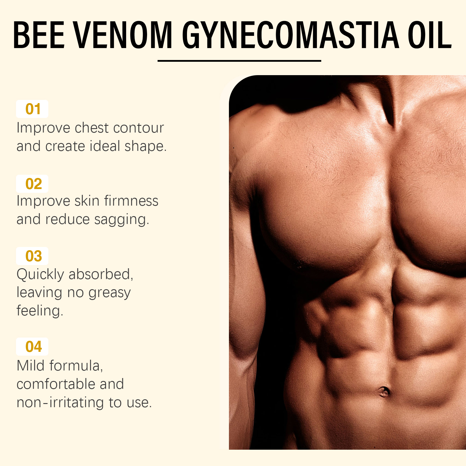 Bee Venom Men's Chest Massage  - Fragrance Oil 10Ml recensione e prezzo