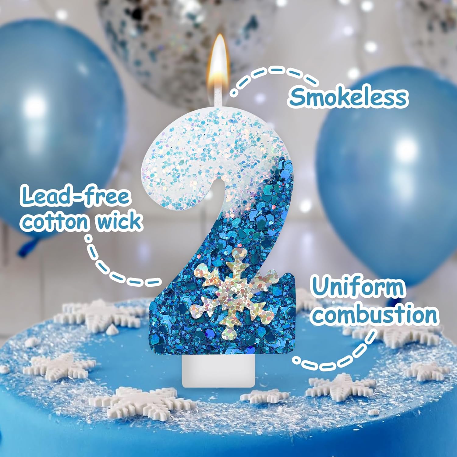 Frozen Birthday Candle Snow Qu - Candle. Queen recensione e prezzo