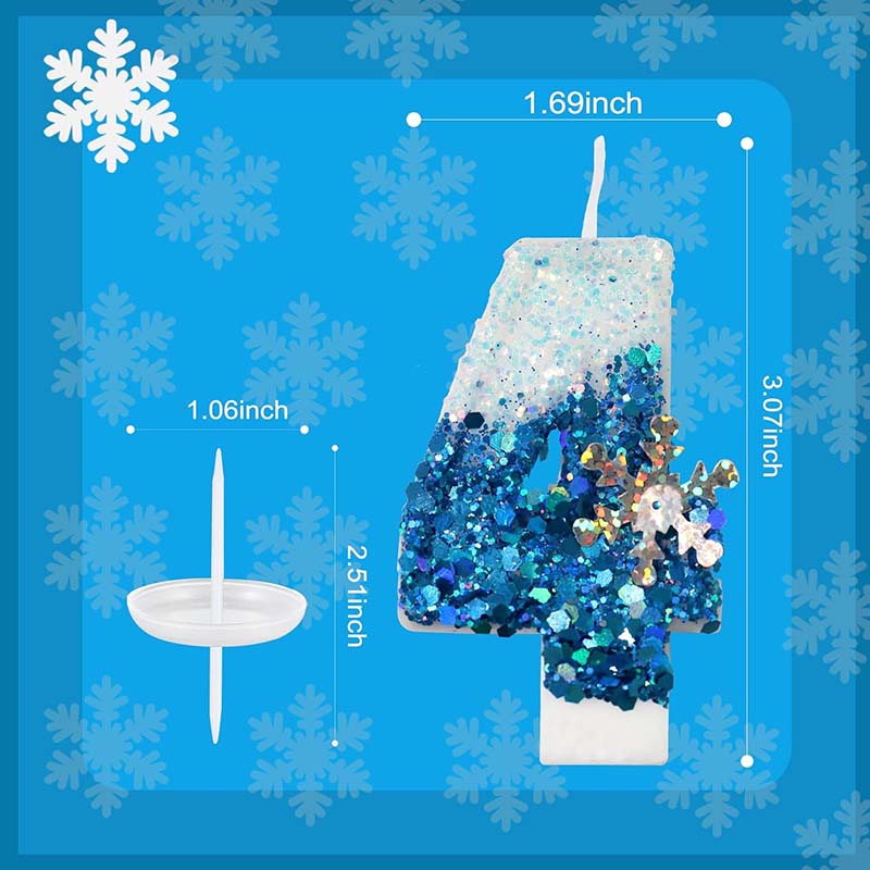 Frozen Birthday Candle Snow Qu - Candle. Queen recensione e prezzo