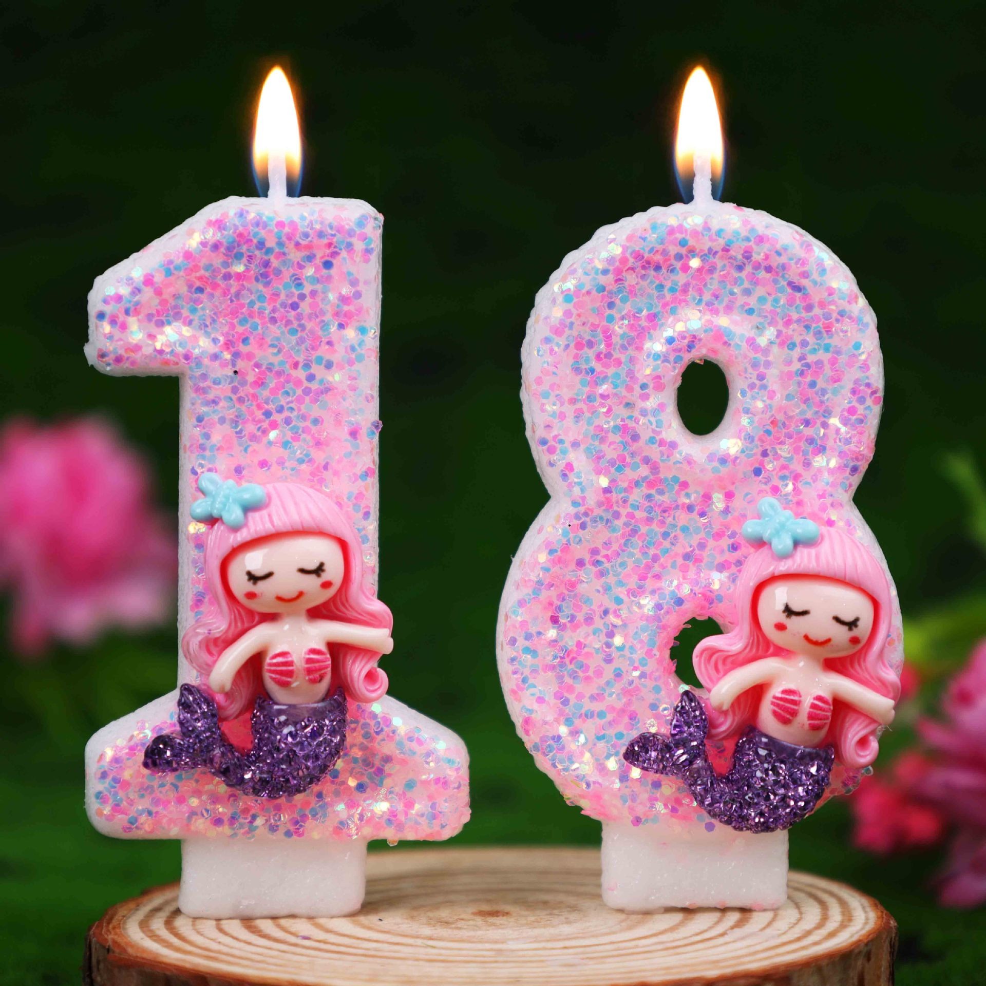 Creative Pink Mermaid 0-9 Digi - Candle Supplies Free Shipping recensione e prezzo
