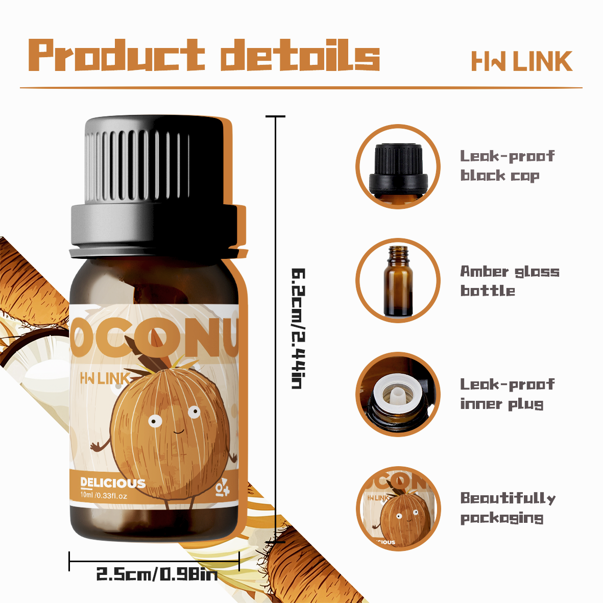 10ml Coconut Essential Oils No - Fragrance Oil 10Ml recensione e prezzo