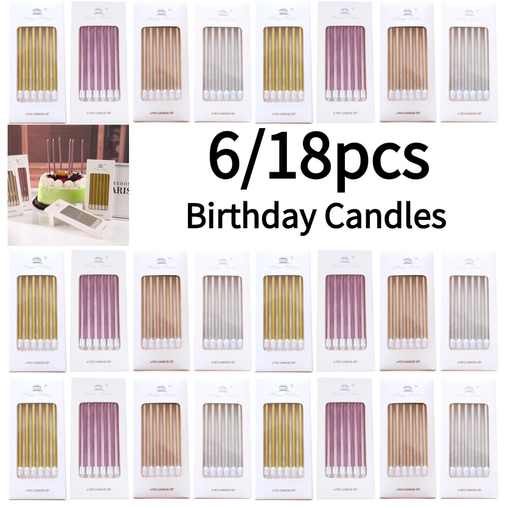 6/18pcs Metal Gold Silver Birt - Candle Supplies Free Shipping recensione e prezzo