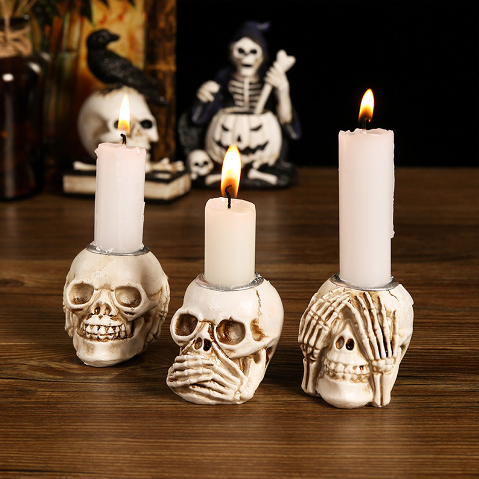 Halloween Skull Candle Holder  - Candle Supplies Europe recensione e prezzo