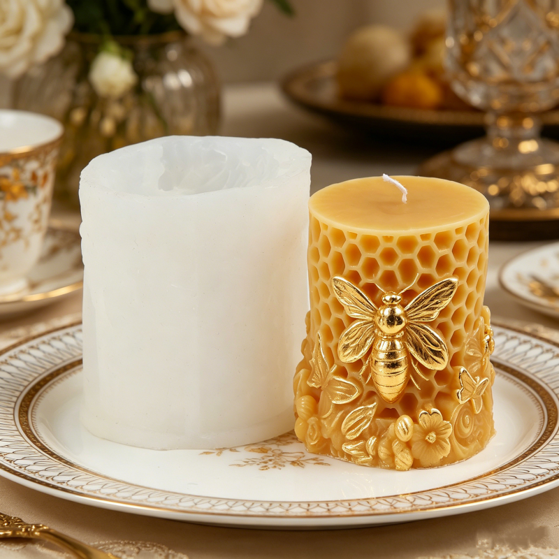 3D Bee & Honeycomb Silicone Ca - Candle. Queen recensione e prezzo
