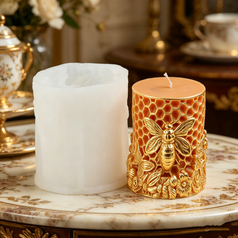 3D Bee & Honeycomb Silicone Ca - Candle. Queen recensione e prezzo