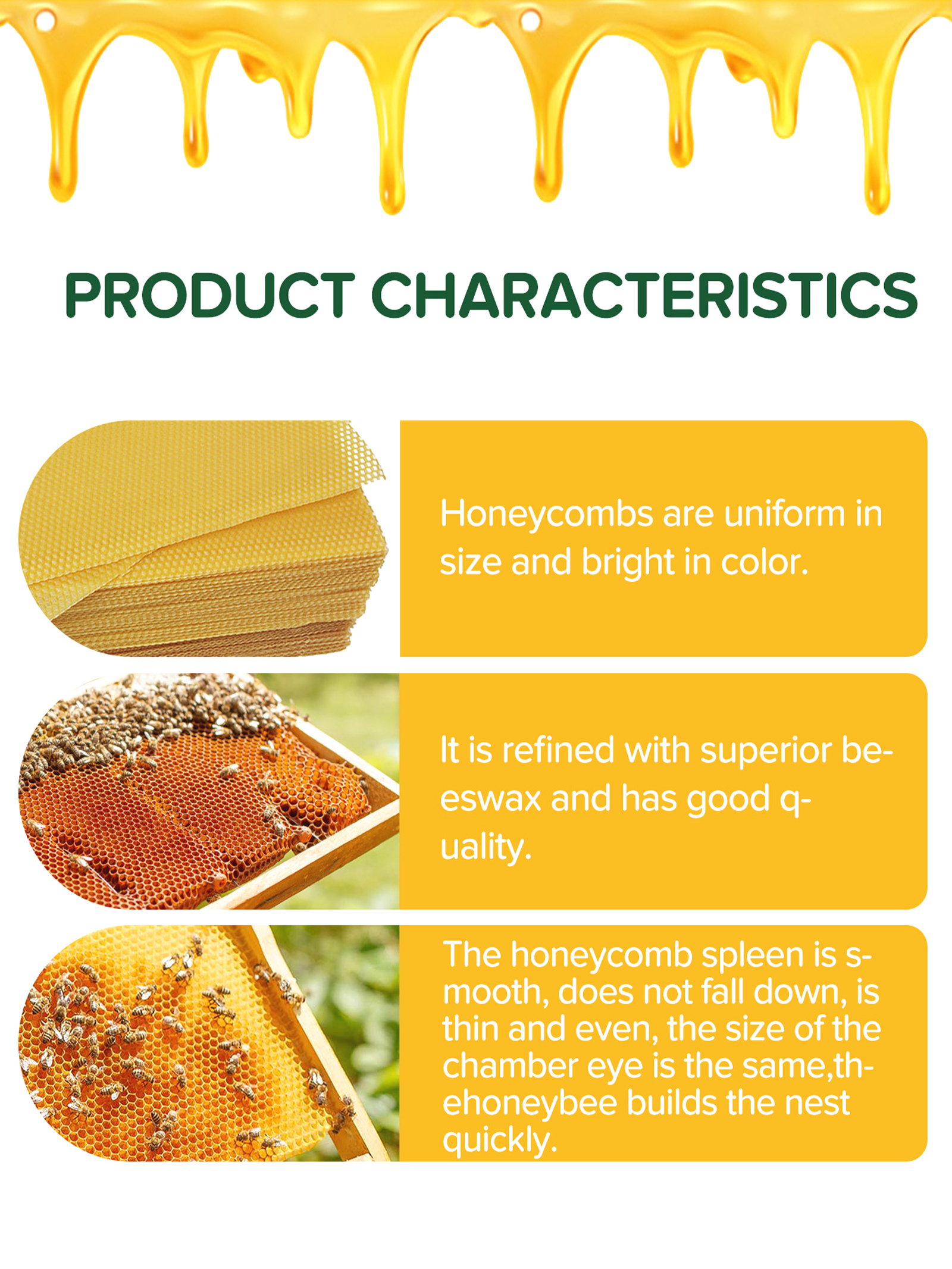 10Pcs Natural Honeycomb Bee Wa - Candle Making Supplies Usa recensione e prezzo