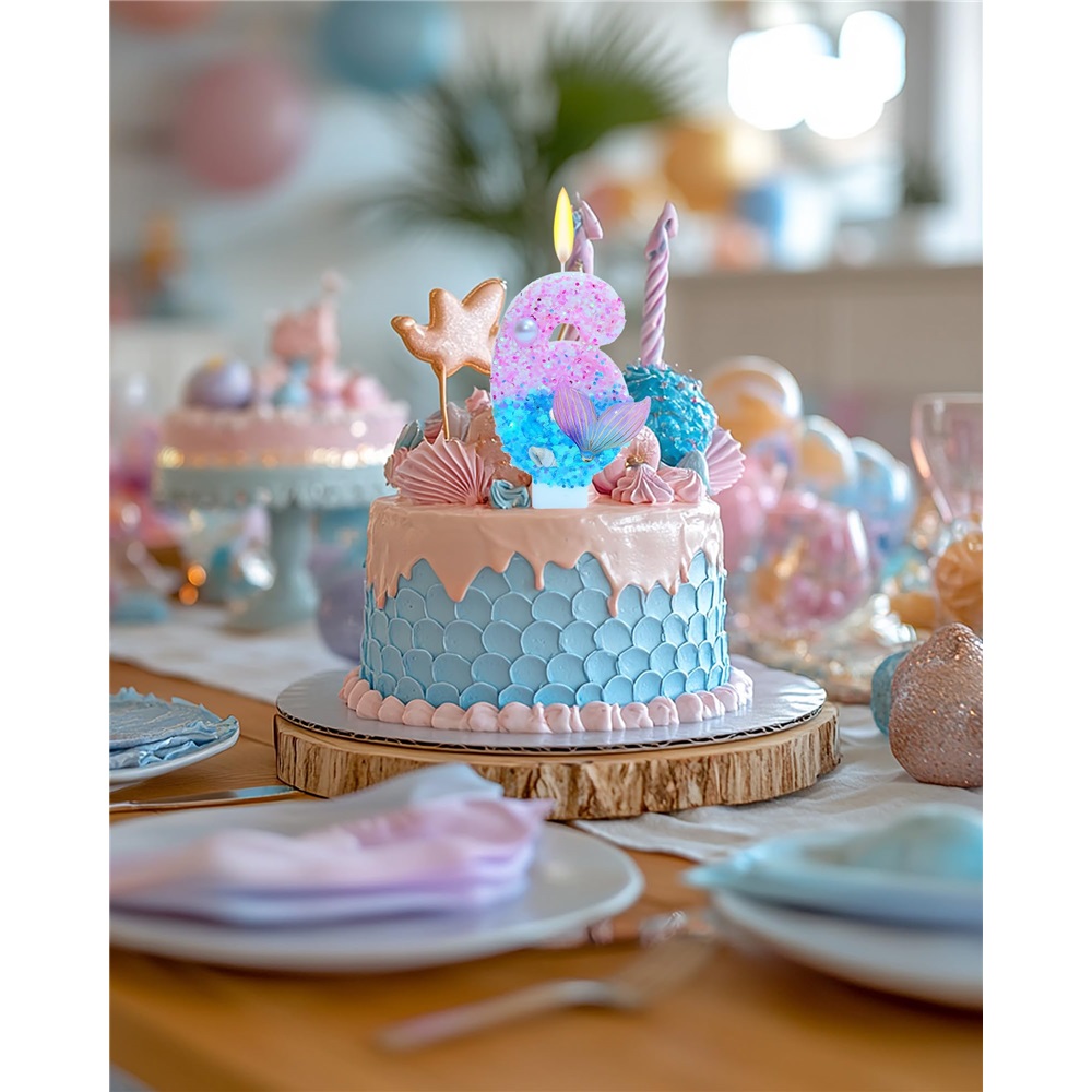 Mermaid Themed Birthday Candle - Candle Supplies Free Shipping recensione e prezzo