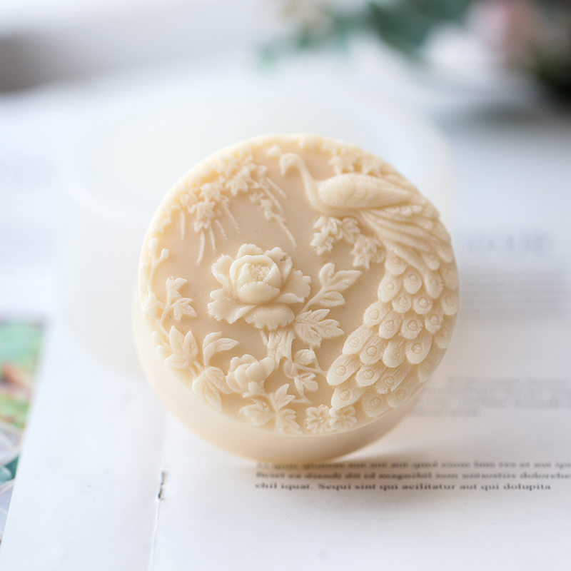 Peacock Flower Pattern Silicon - Candle Making Supplies Usa recensione e prezzo