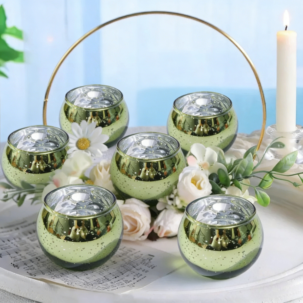 6/12Pcs Glass Candle Holders B - Candle Supplies Europe recensione e prezzo