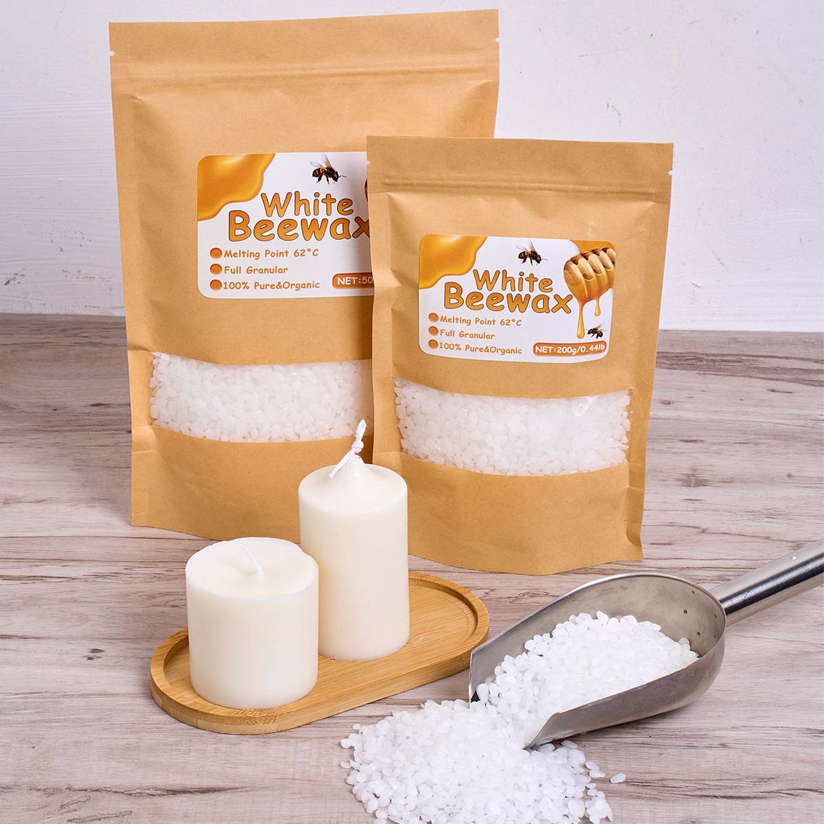 1000g White Beeswax DIY Candle - Candle Making Supplies Usa recensione e prezzo
