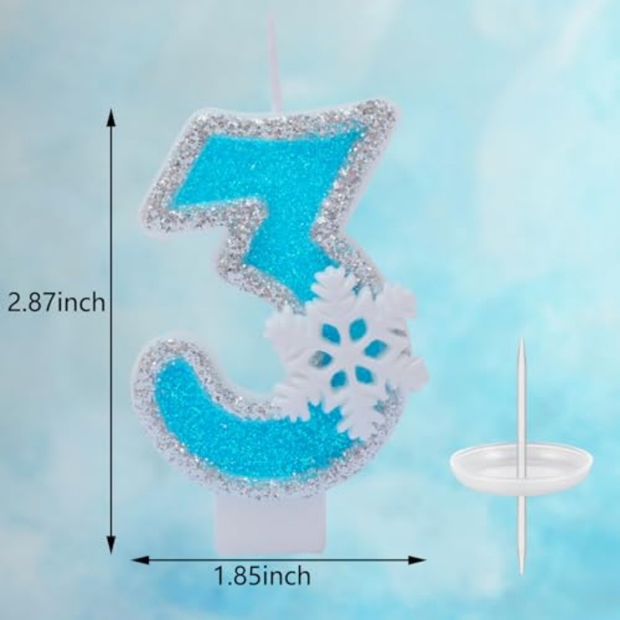 Blue Frozen Birthday Party Dec - Candle Supplies Free Shipping recensione e prezzo